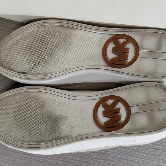 Michael Kors Craig Hook & Loop Strap Sneakers, Natural, Womens Size 9.5 M / 40.5 - Picture 9 of 10